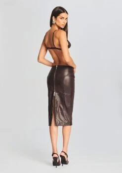 Esti Leather Bra -TrendAura Store Ecommerce Crop 20230815 Esti Bra Mercy Skirt Dark Chocolate 1497 ECOMM edba8931 d35c 4dc8 9756 f72736f814bb