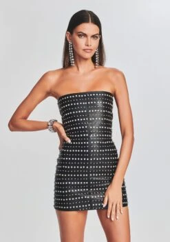 Rhya Embellished Leather Dress -TrendAura Store Ecommerce Crop 221018 Retrofete eCOM Set1 16972