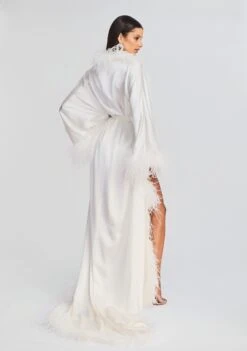 Juno Feather Robe -TrendAura Store Ecommerce Crop 23 07 18 SET1 Juno Robe 0212 ECOMM