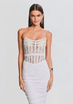 Fae Embellished Dress 9 Fae Embellished Dress -TrendAura Store Ecommerce Crop 23 09 21 FAEDRESS WHITE 2635 ECOMM