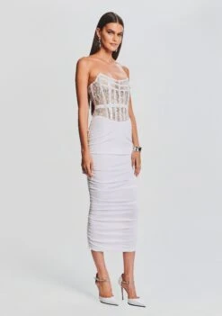 Fae Embellished Dress 7 Fae Embellished Dress -TrendAura Store Ecommerce Crop 23 09 21 FAEDRESS WHITE 2677 ECOMM