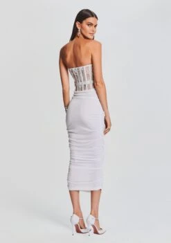 Fae Embellished Dress 8 Fae Embellished Dress -TrendAura Store Ecommerce Crop 23 09 21 FAEDRESS WHITE 2683 ECOMM