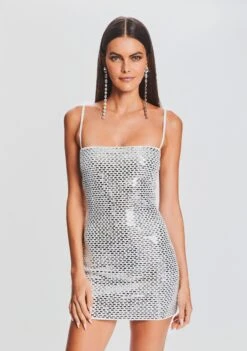 Avanyah Embellished Knit Dress -TrendAura Store Ecommerce Crop 23 09 22 AVANYAHKNITDRESS WHITE 508 ECOMM