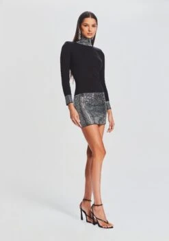 Rue Embellished Knit Dress -TrendAura Store Ecommerce Crop 23 09 22 RUEDRESS BLACK 1116 ECOMM