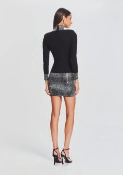 Rue Embellished Knit Dress -TrendAura Store Ecommerce Crop 23 09 22 RUEDRESS BLACK 1120 ECOMM