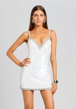 Ivanna Feather Sequin Dress 9 Ivanna Feather Sequin Dress -TrendAura Store Ecommerce Crop 23 10 17 IVANNADRESS SILVER 3610 ECOMM