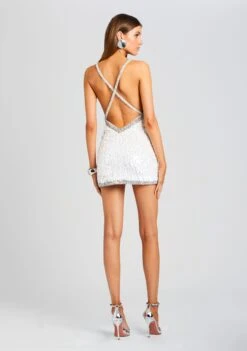 Ivanna Feather Sequin Dress 8 Ivanna Feather Sequin Dress -TrendAura Store Ecommerce Crop 23 10 17 IVANNADRESS SILVER 3621 ECOMM