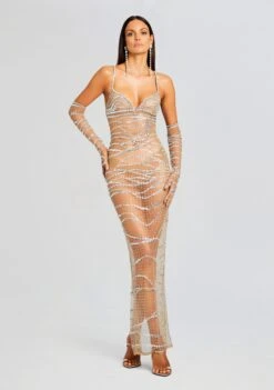 Citrine Embellished Dress -TrendAura Store Ecommerce Crop 23 10 17 LYRICGLOVES TANNIN AVERIECOAT WHITE CITRINEDRESS 2364 ECOMM