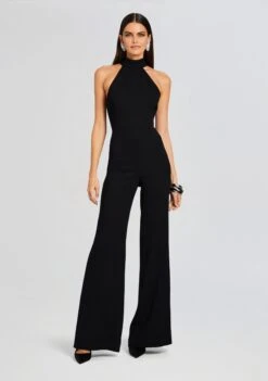 Taylor Tie Back Jumpsuit -TrendAura Store Ecommerce Crop 23 10 18 TAYLORTIEBACKJUMPSUIT BLACK 1833 ECOMM