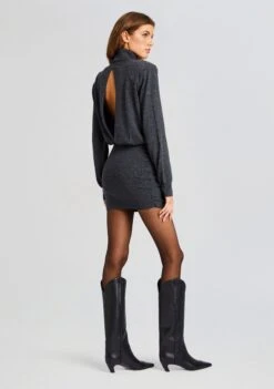 Alexandria Dress -TrendAura Store Ecommerce Crop 23 10 24 ALEXANDRIADRESS PEWTER 2065 ECOMM