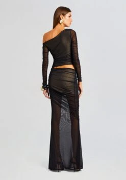 Aura Dress -TrendAura Store Ecommerce Crop 23 10 25 AURADRESS BLACKNUDE 2615 ECOMM