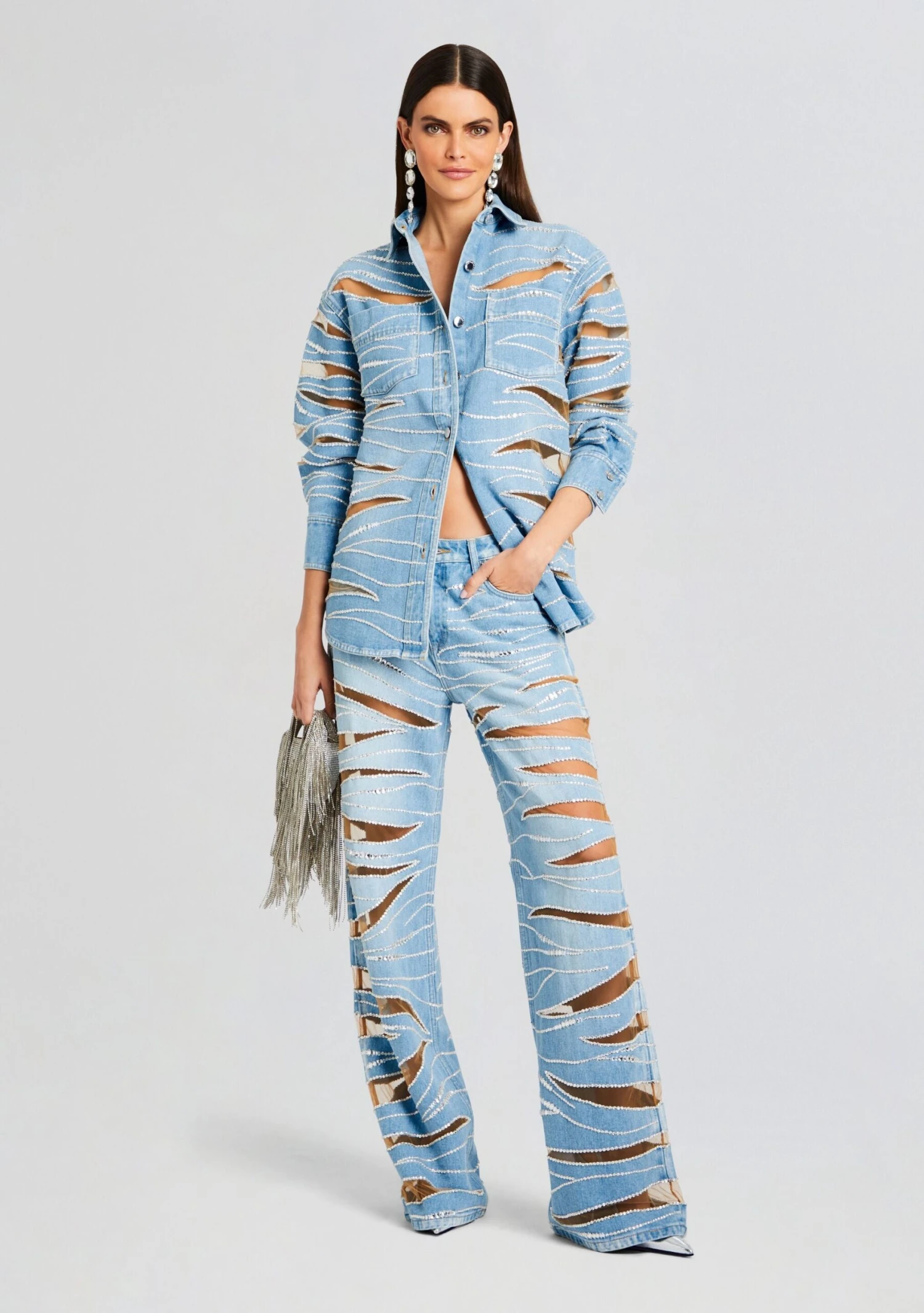 Avani Embellished Denim Shirt 5 Avani Embellished Denim Shirt - Image 5