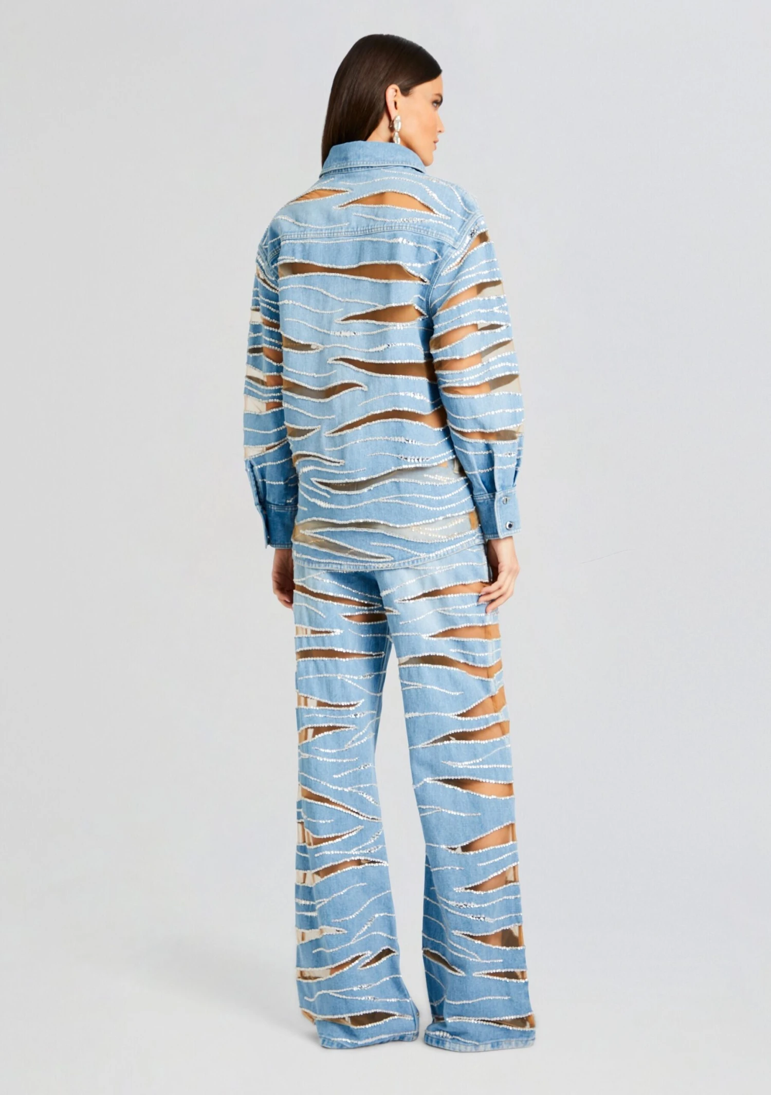 Avani Embellished Denim Shirt 4 Avani Embellished Denim Shirt - Image 4