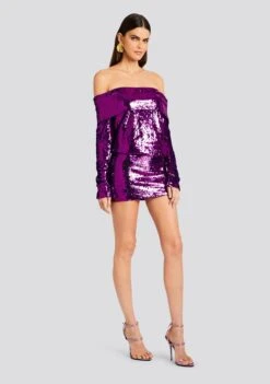 Wyn Sequin Dress -TrendAura Store Ecommerce Crop 23 10 25 WYNDRESS AMETHYST 1456 ECOMM