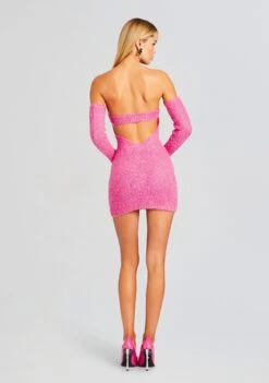 Chelsey Boucle Dress -TrendAura Store Ecommerce Crop 23 11 15 CHELSEYDRESS MALIBUPINK 0118 ECOMM