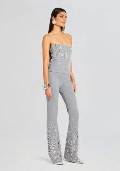 Aram Embellished Pant 7 Aram Embellished Pant -TrendAura Store Ecommerce Crop 23 11 15 CHLOEPTOP ARAMPANT GREYSILVER 2671 ECOMM 335a24e3 16f0 4952 a1d7 105ff3735a58
