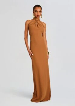 Rocco Dress -TrendAura Store Ecommerce Crop 23 11 16 ROCCODRESS TOBACCO 1318 ECOMM