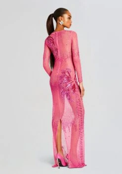 Sammy Embellished Dress -TrendAura Store Ecommerce Crop 23 11 16 SAMMYDRESS ULTRAPINK 2384 ECOMM