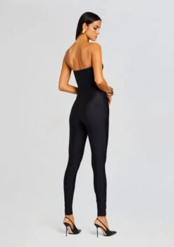 Fluer Lycra Jumpsuit -TrendAura Store Ecommerce Crop 23 12 18 FLUERJUMPSUIT BLACK 1150 ECOMM