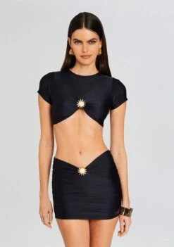 Kaida Lycra Cropped Shirt