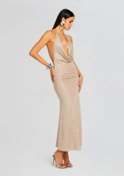 Saar Embellished Knit Dress 7 Saar Embellished Knit Dress -TrendAura Store Ecommerce Crop 23 12 18 SAARDRESS METALLICGOLD 2414 ECOMM