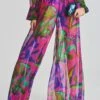 Zeca Silk Chiffon Pant