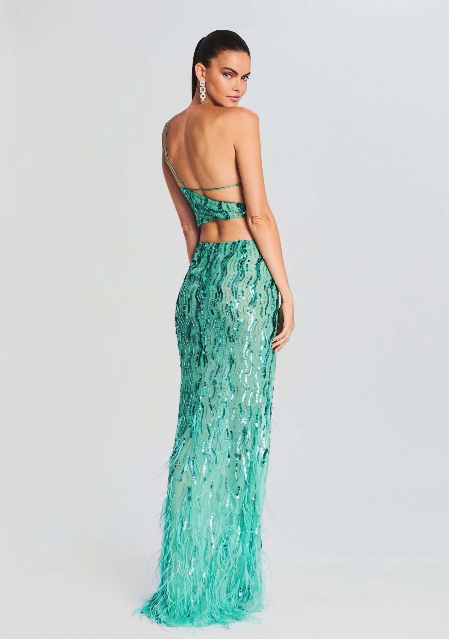 Vice Sequin Feather Dress 4 Vice Sequin Feather Dress - Image 4