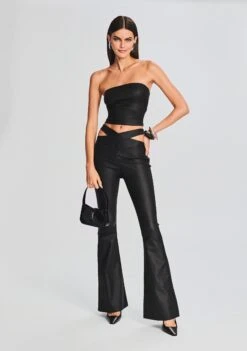 Hillary Coated Denim Top -TrendAura Store Ecommerce Crop 230831 HILLARYTOP SLOANEJEAN 0628 ECOMM