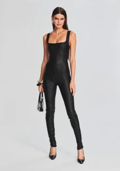 Viper Coated Denim Catsuit -TrendAura Store Ecommerce Crop 230831 VIPERCATSUIT 0926 ECOMM