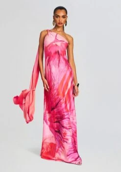 Abira One Shoulder Long Dress -TrendAura Store Ecommerce Crop 231128 ABIRADRESS 2299 ECOMM