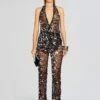 Cali Sequin Crochet Jumpsuit