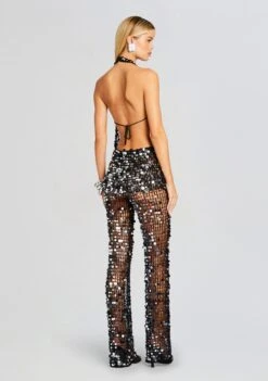 Cali Sequin Crochet Jumpsuit -TrendAura Store Ecommerce Crop 24 01 10 CALIJUMPSUIT BLACK 0781 ECOMM