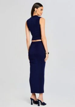 Anchora Top -TrendAura Store Ecommerce Crop 24 01 11 ANCHORATOP ALMASKIRT NAVY 0905 ECOMM