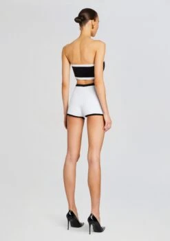 Paighton Embellished Knit Top -TrendAura Store Ecommerce Crop 24 02 15 AINSLEYJACKET PAIGHTONTOP TORASHORT BLACKWHITE 2102 ECOMM