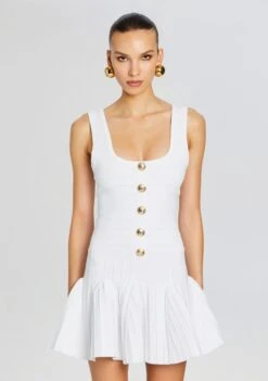 Brooke Bandage Knit Dress 9 Brooke Bandage Knit Dress -TrendAura Store Ecommerce Crop 24 02 15 BROOKEDRESS WHITE 689 ECOMM