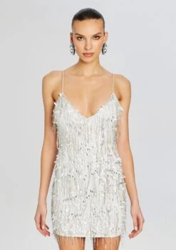 Haven Embellished Dress 9 Haven Embellished Dress -TrendAura Store Ecommerce Crop 24 02 15 HAVENDRESS WHITESILVER 2344 ECOMM