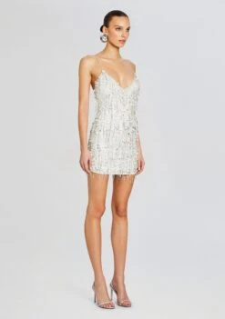 Haven Embellished Dress 7 Haven Embellished Dress -TrendAura Store Ecommerce Crop 24 02 15 HAVENDRESS WHITESILVER 2354 ECOMM