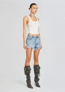 Amani Tank -TrendAura Store Ecommerce Crop 24 02 15 REBELJACKET ANGELSHORT TANGIERSILVER 089 ECOMM