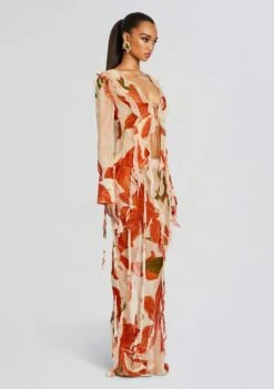 Sybil Silk Skirt -TrendAura Store Ecommerce Crop 24 02 15 SHAETOP SYBILSKIRT NEUTRALBOTANICAL 2187 ECOMM fefc3a73 ecd1 4e0e be6a 6f37b6369566