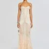 Lovette Silk Feather Dress