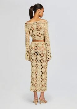Sofie Knit Crochet Skirt -TrendAura Store Ecommerce Crop 24 02 16 SADIETOP SOFIESKIRT METALLICGOLD 043 ECOMM 00a109b1 a968 4e97 a22f 5cecd90fda17