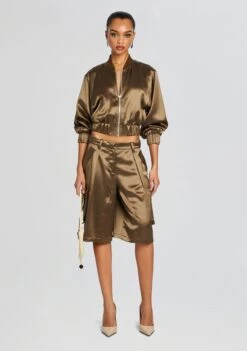 Mae Cargo Short -TrendAura Store Ecommerce Crop 24 02 16 WESJACKET MAESHORT MILITARYGREEN 2020 ECOMM