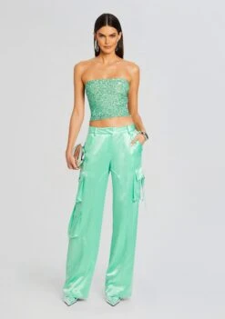 Kala Sequin Top -TrendAura Store Ecommerce Crop 24 03 12 KALATOP ANDREPANT PISTACHIO 0280 ECOMM 3e2e1247 1b1b 483f a2ee 1fca7b152f64