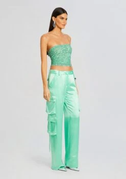 Kala Sequin Top -TrendAura Store Ecommerce Crop 24 03 12 KALATOP ANDREPANT PISTACHIO 0318 ECOMM 08ae456f fd43 4ce0 85cb bead015de0df