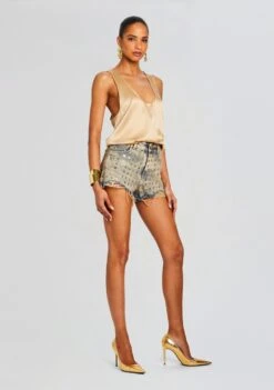 Calyx Embellished Denim Short -TrendAura Store Ecommerce Crop 24 03 26 CALYXSHORT AMALFI 1054 ECOMM