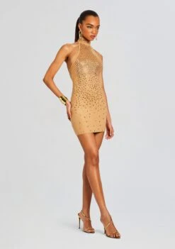 Bindi Embellished Knit Dress 7 Bindi Embellished Knit Dress -TrendAura Store Ecommerce Crop 24 03 27 BINDIDRESS GOLDMETALLICNUDE 1047 ECOMM