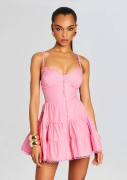 Angy Short Dress -TrendAura Store Ecommerce Crop 24 04 16 ANGYSHORTDRES ROSEQUARTZ 1415 ECOMM