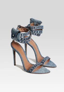 Alessandra Sandal 7 Alessandra Sandal -TrendAura Store Ecommerce Crop AlessandraHeel Denim 2 ECOMM