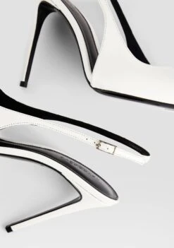 Cindy Slingback Heel -TrendAura Store Ecommerce Crop CindySlingBackHeel White 4 ECOMM