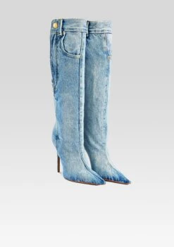 Kaia Boot -TrendAura Store Ecommerce Crop KaiaBoot Denim 2 ECOMM